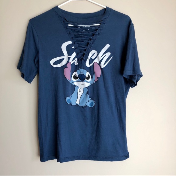 Disney Lilo & Stitch T-Shirt with Lace-Up Front - Picture 2 of 14